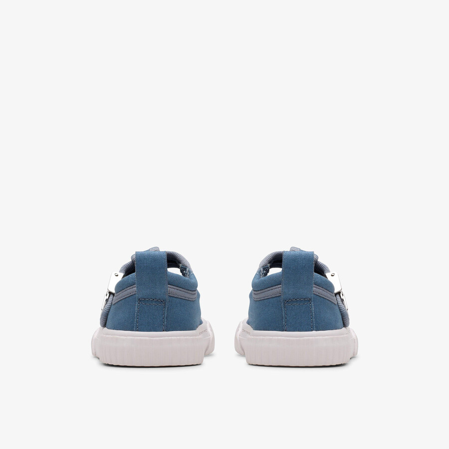 foxing berry peuter - blauw canvas