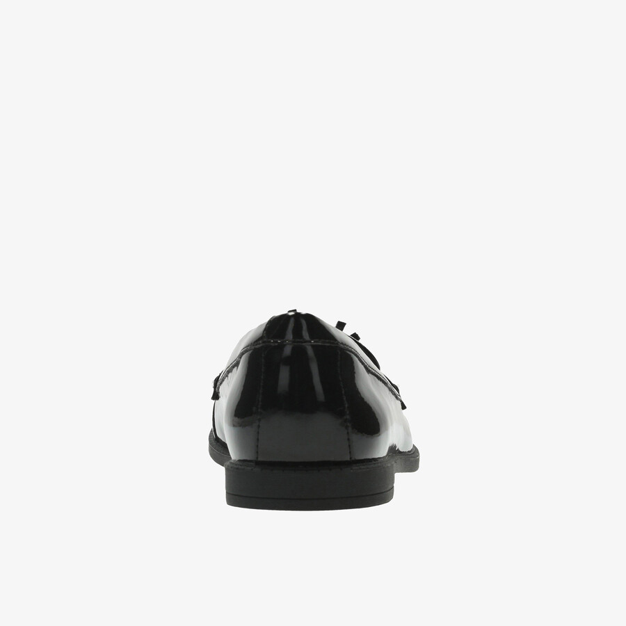 preppy edge bl - zwart lakleer