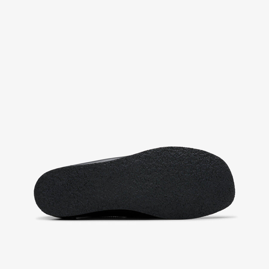 wallabee older - zwart leer