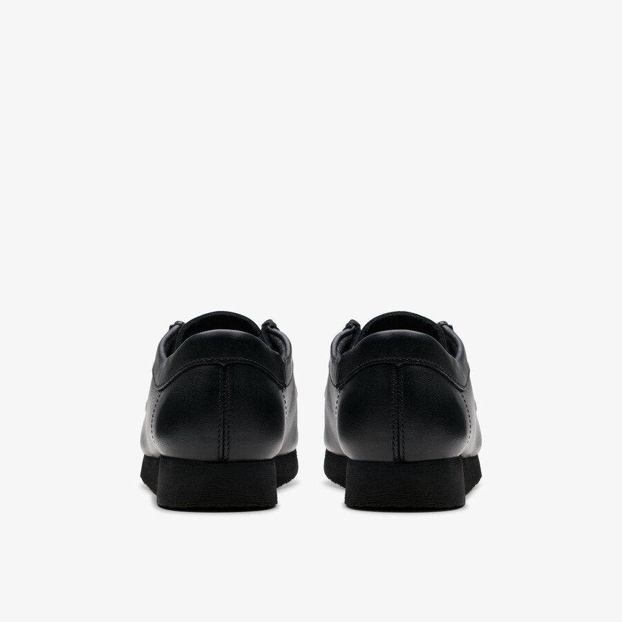 wallabee older - zwart leer