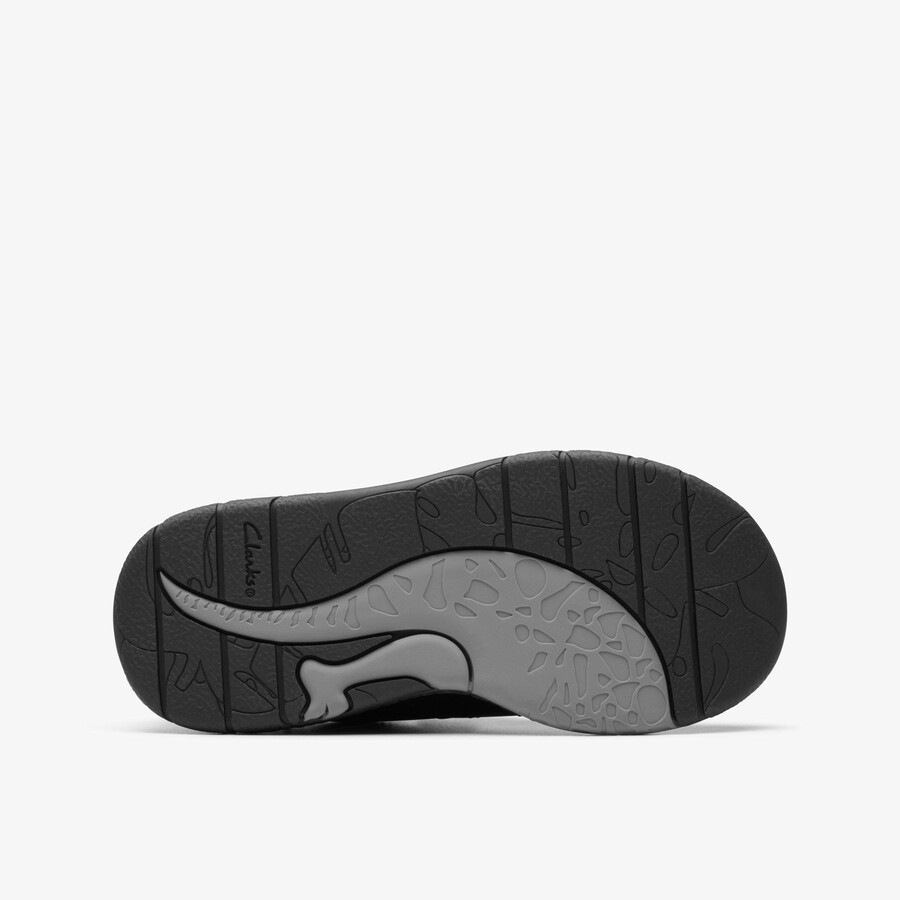 steggy stride kid - zwart leer