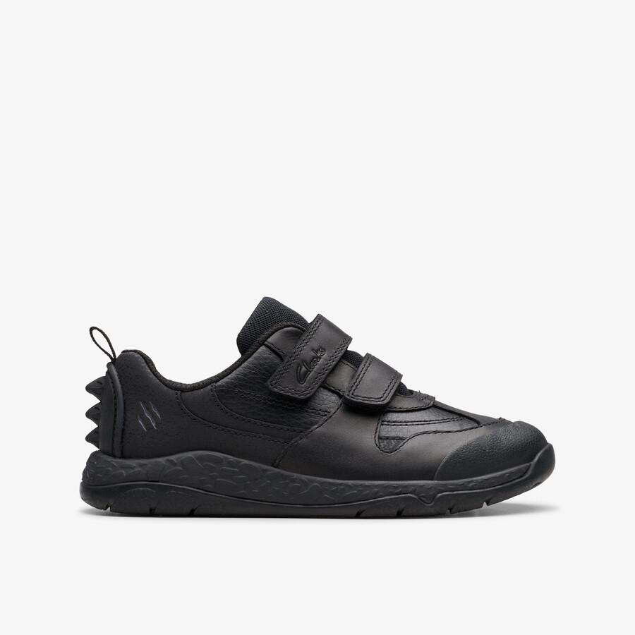steggy 2 pace kid - zwart leer