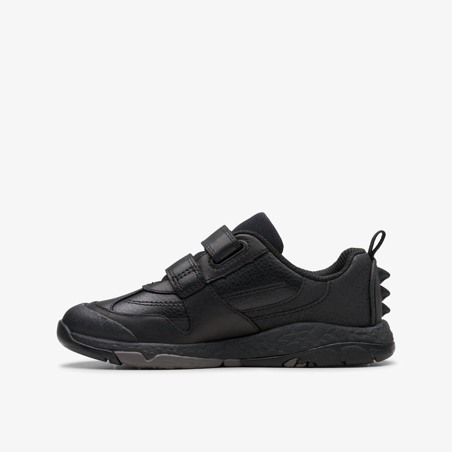 steggy 2 pace kid - zwart leer