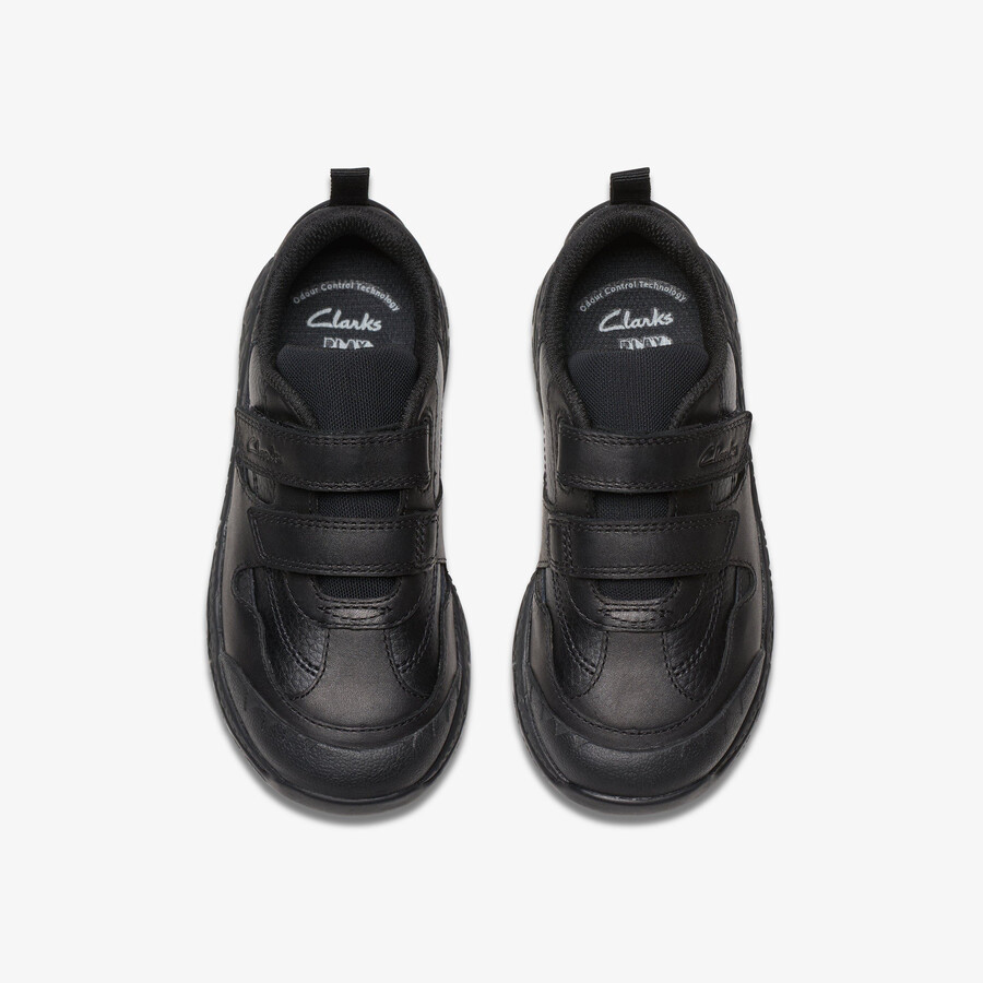 steggy 2 pace kid - zwart leer