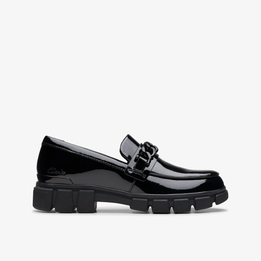 evyn walk kid - zwart lakleer
