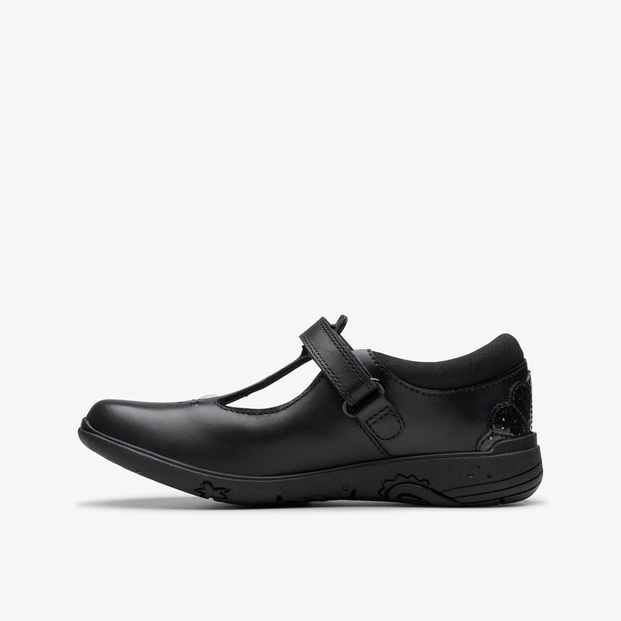 relda gem kid - zwart leer