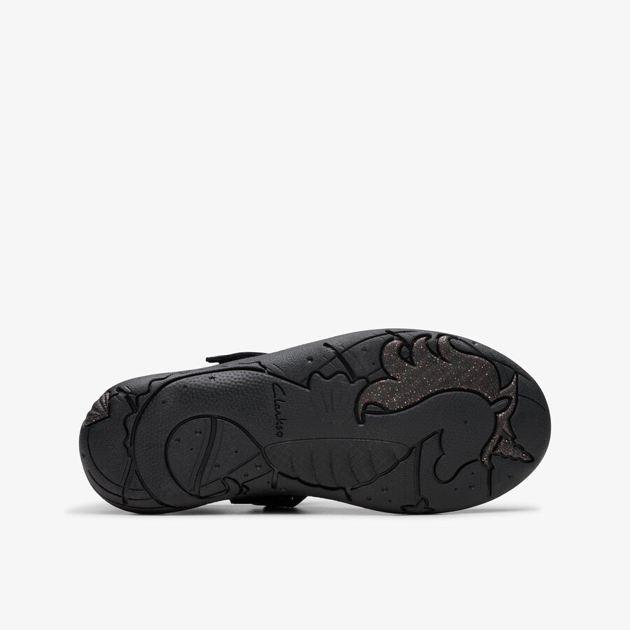relda gem kid - zwart leer
