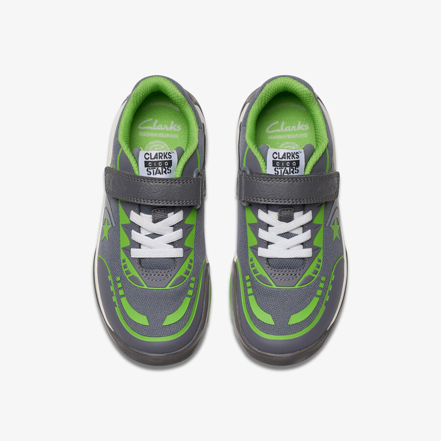 cica star flex kid - grijsgroen