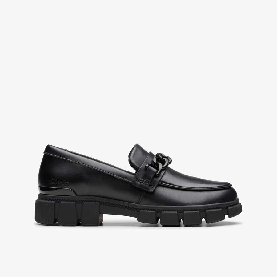 evyn walk kid - zwart leer