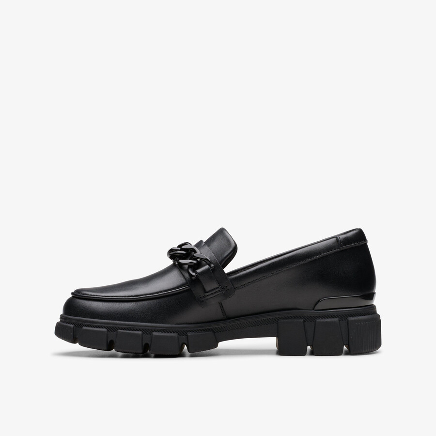 evyn walk kid - zwart leer