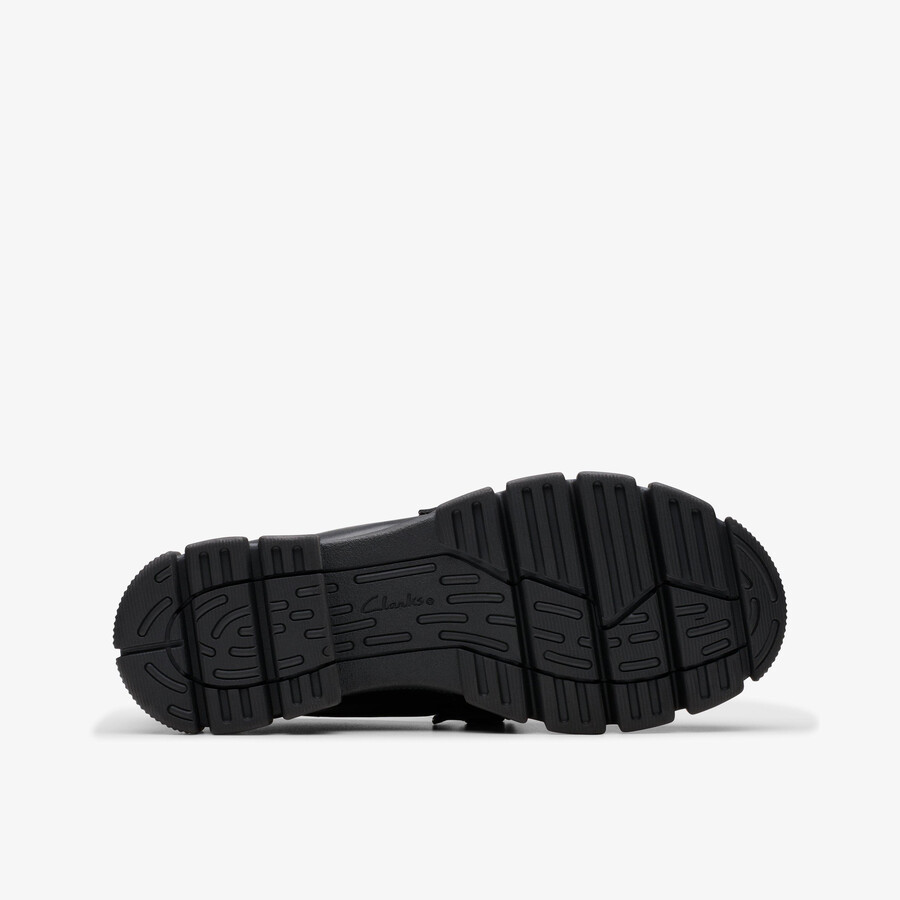 evyn walk kid - zwart leer