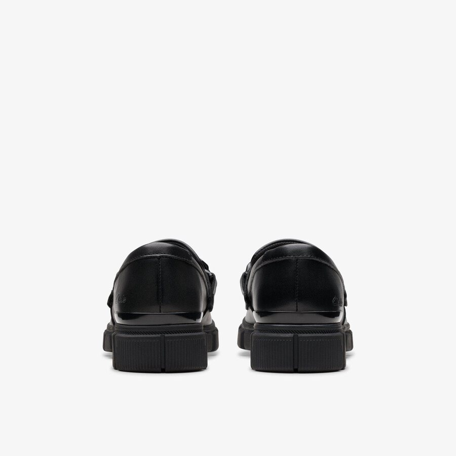 evyn walk kid - zwart leer