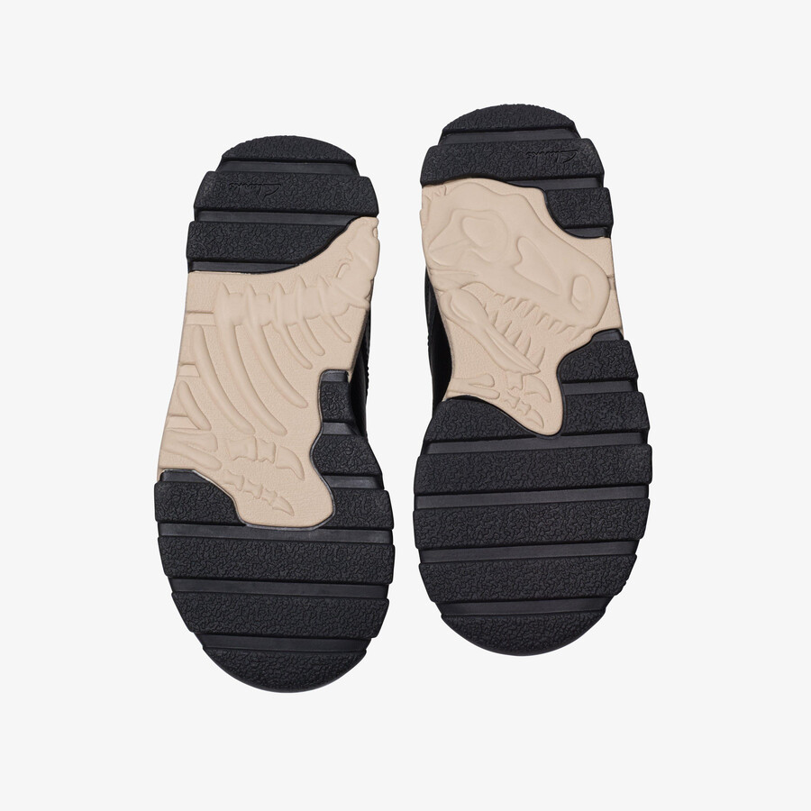lorcam trail kid - zwart leer