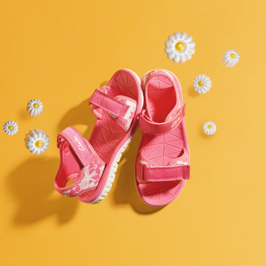 surfingtide kid - roze meerkleurig