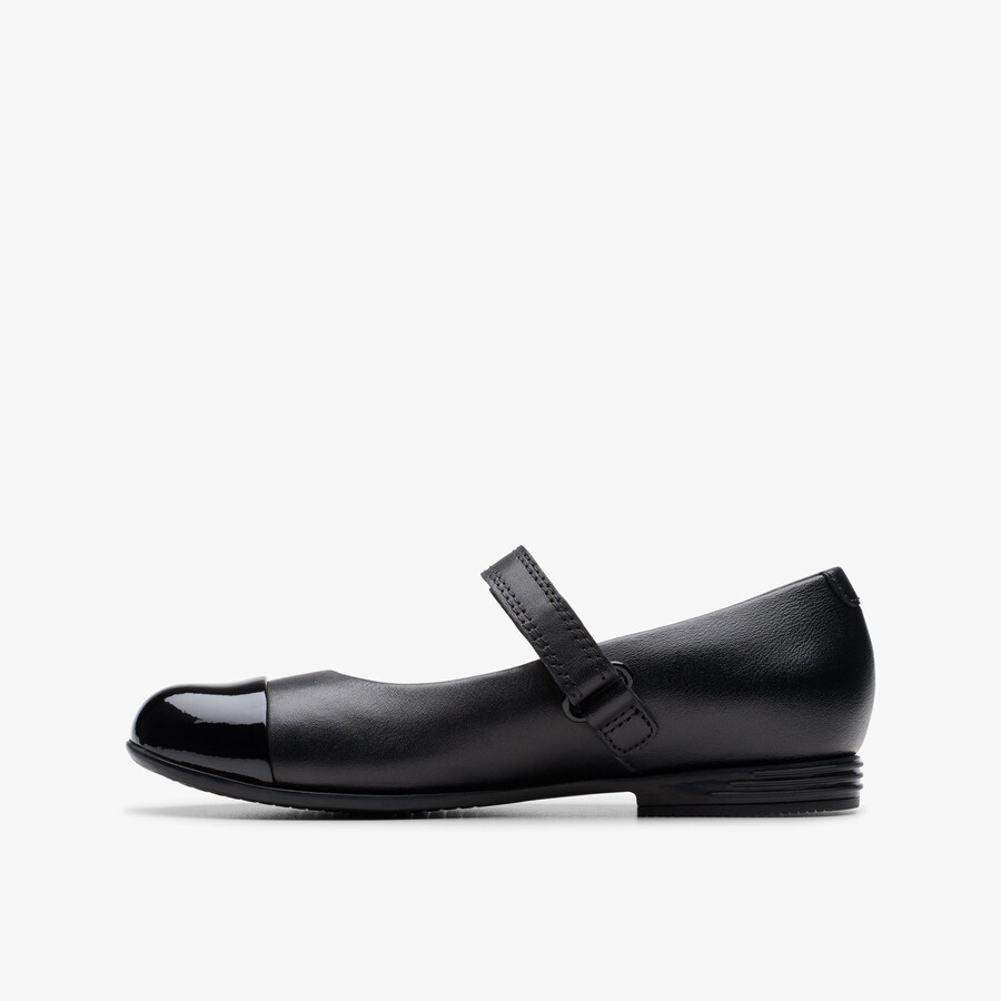 finja gem kid - zwart leer