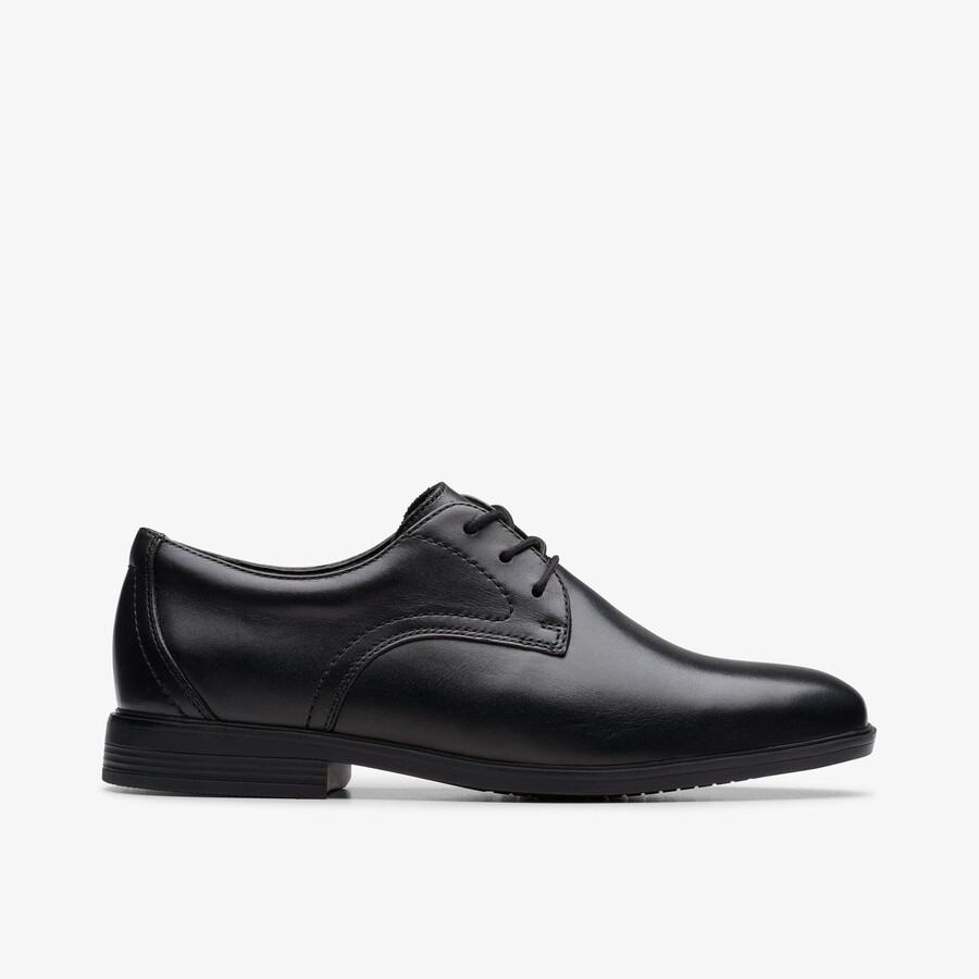 jonwin step youth - zwart leer