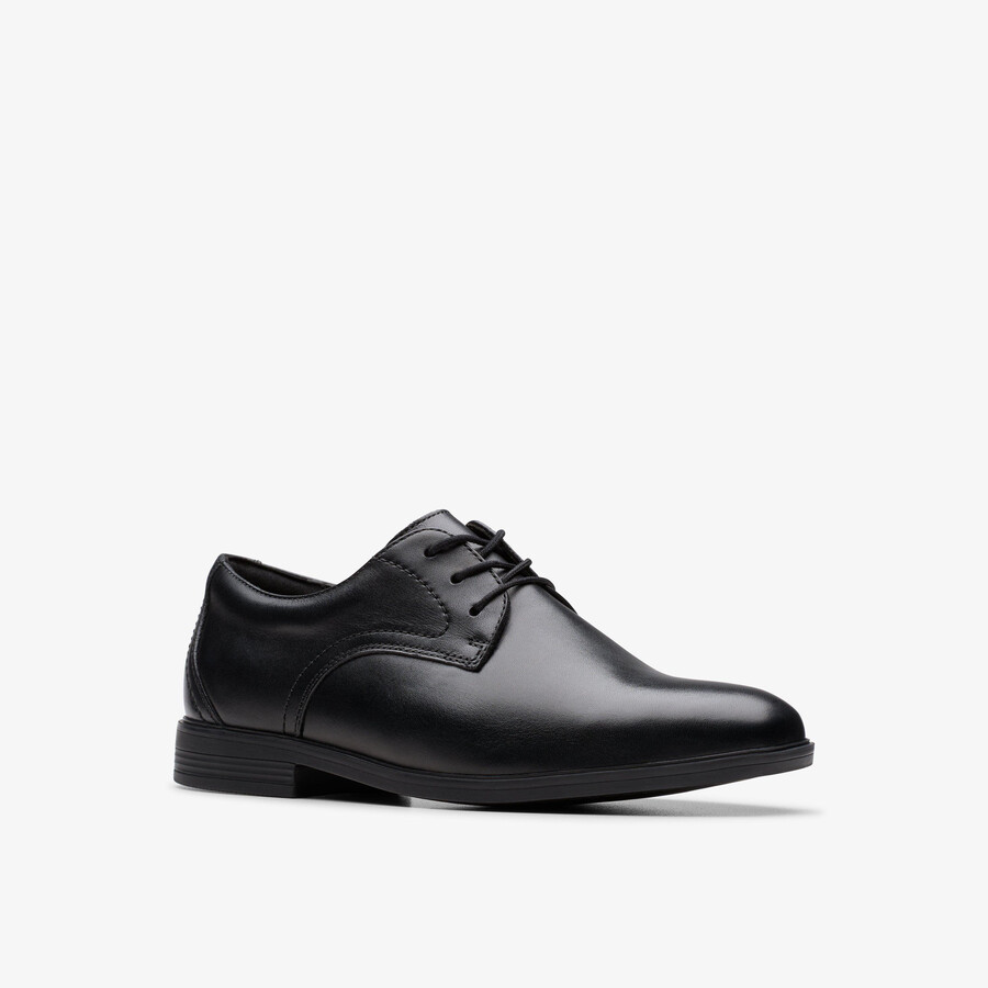 jonwin step youth - zwart leer