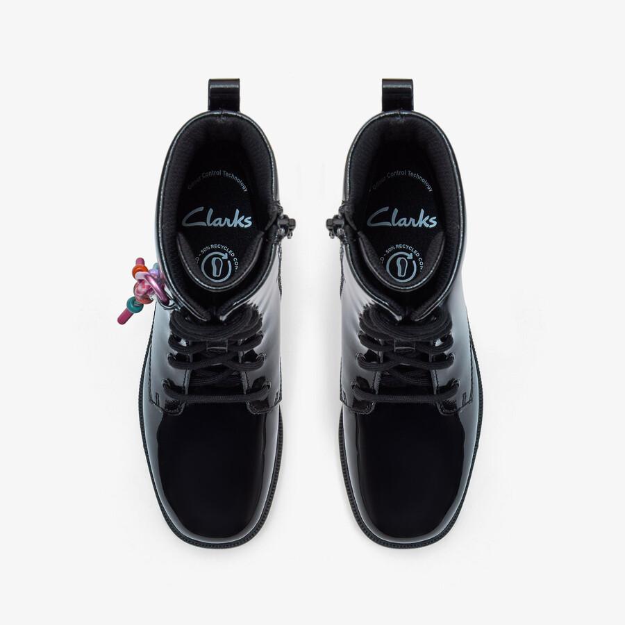 oaklyn charm older - zwart lakleer