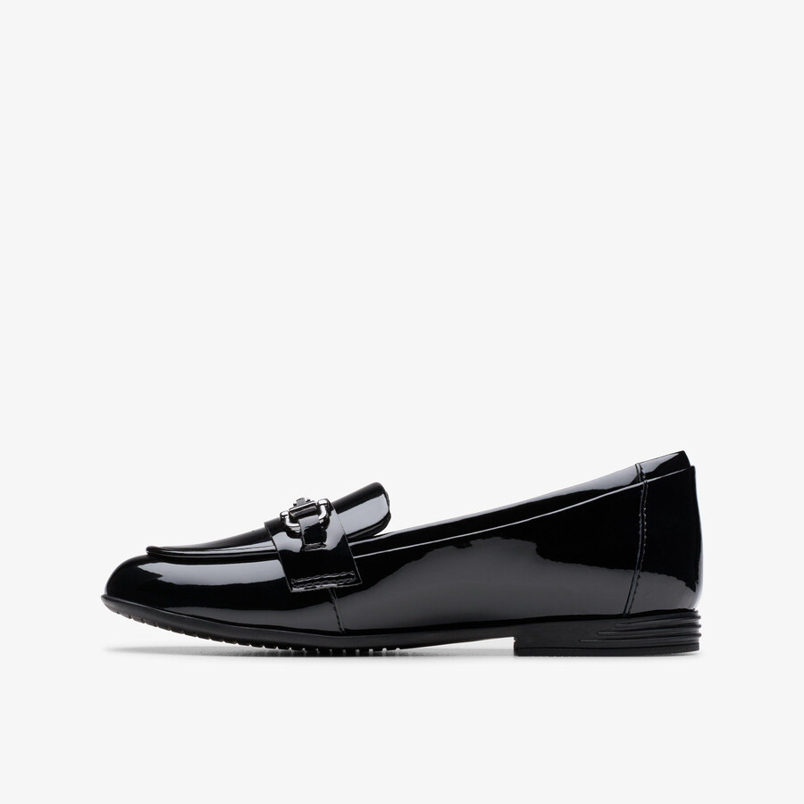 finja loafer older - zwart lakleer