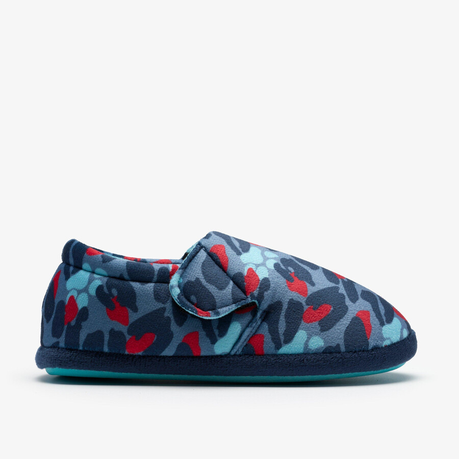 fluffy snug kid - blauwe camouflagecombinatie