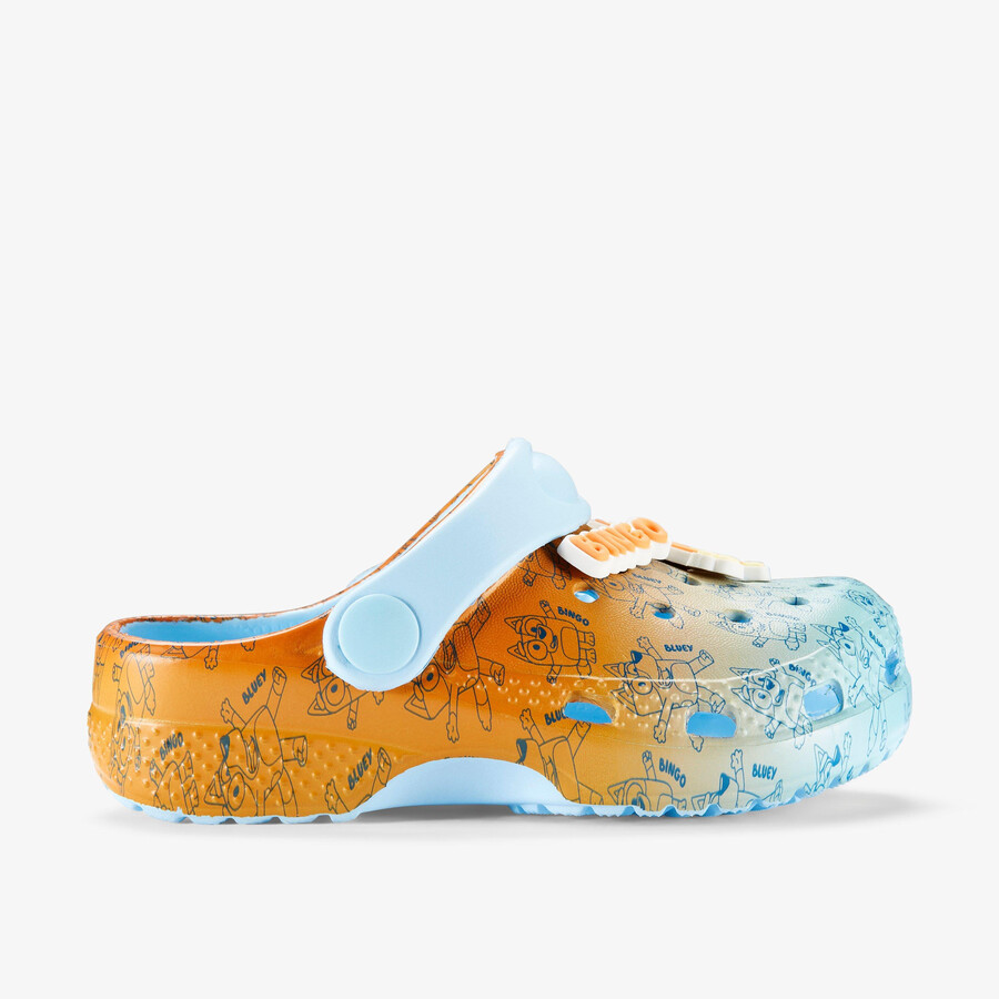bluey fade klompen voor kinderen - blauwe combinatie