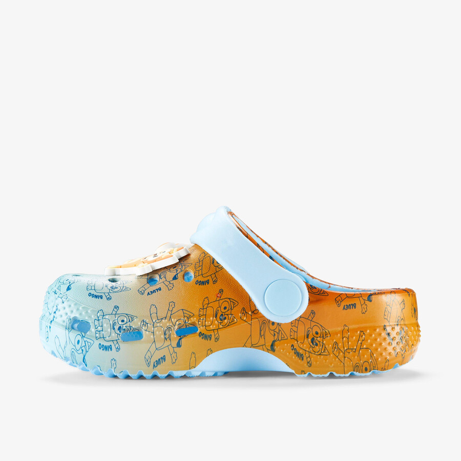 bluey fade klompen voor kinderen - blauwe combinatie