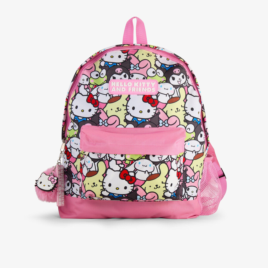 hello kitty friends rugzak - roze combinatie