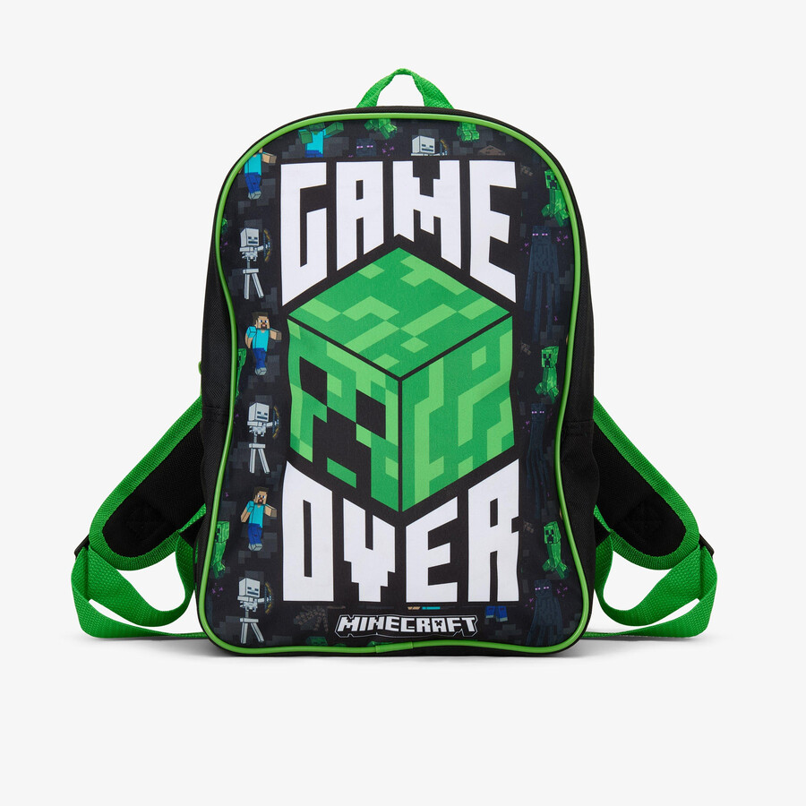 minecraft go rugzak - zwartgroen