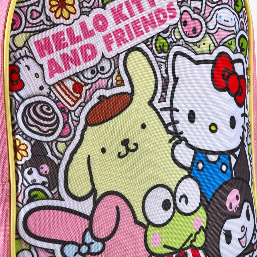 hello kitty friends rugzak - roze combinatie