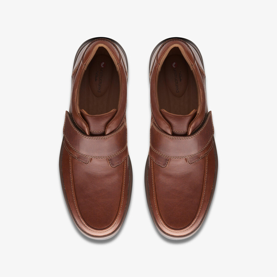un abode strap loafers - donkerbruin leer