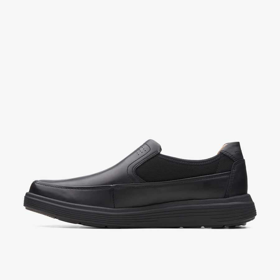 un abode go loafer - zwart leer