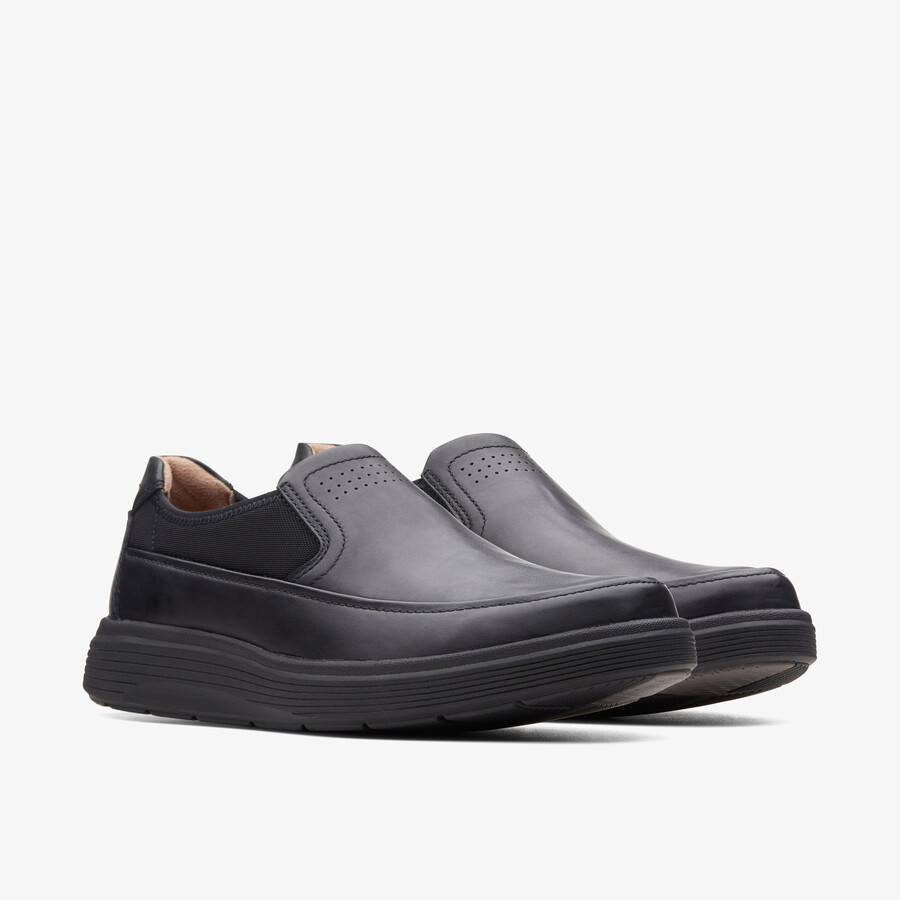 un abode go loafer - zwart leer