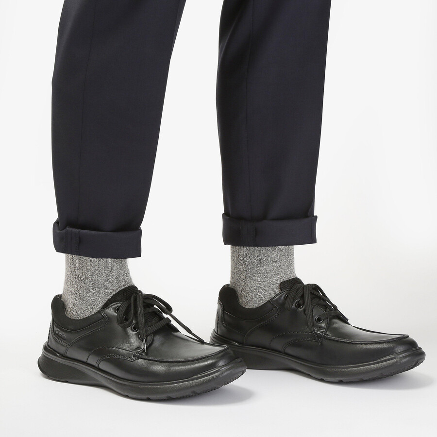 cotrell edge - zwart glad leer