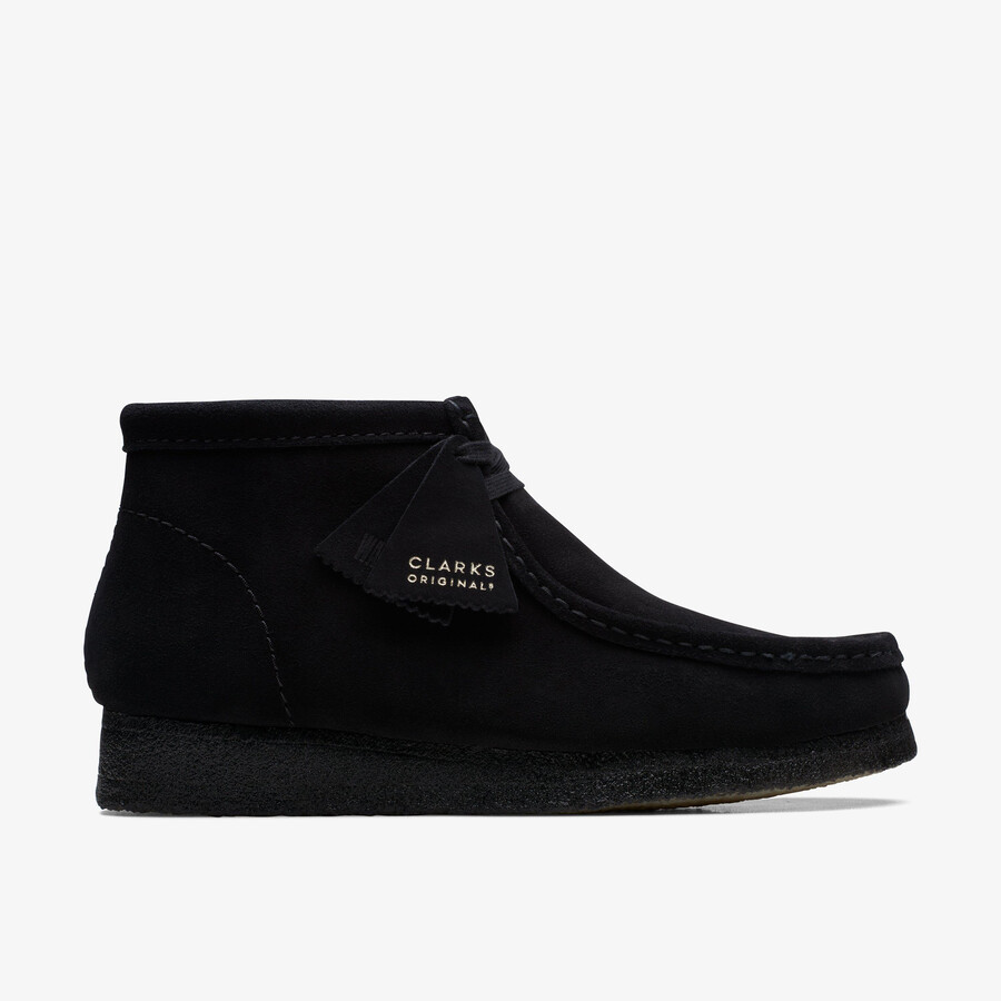 wallabee laars - zwart suède
