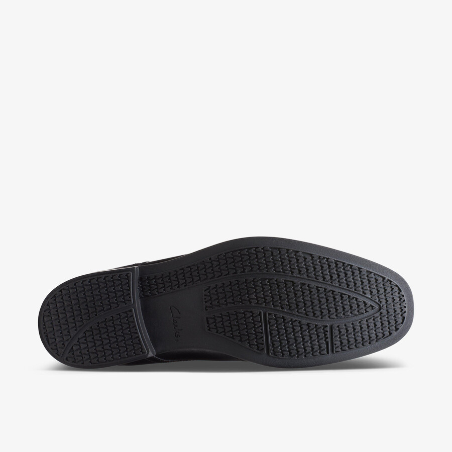 howard cap - zwart leer