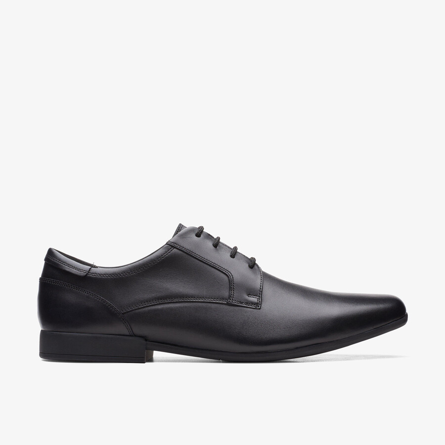 sidton lace - zwart leer