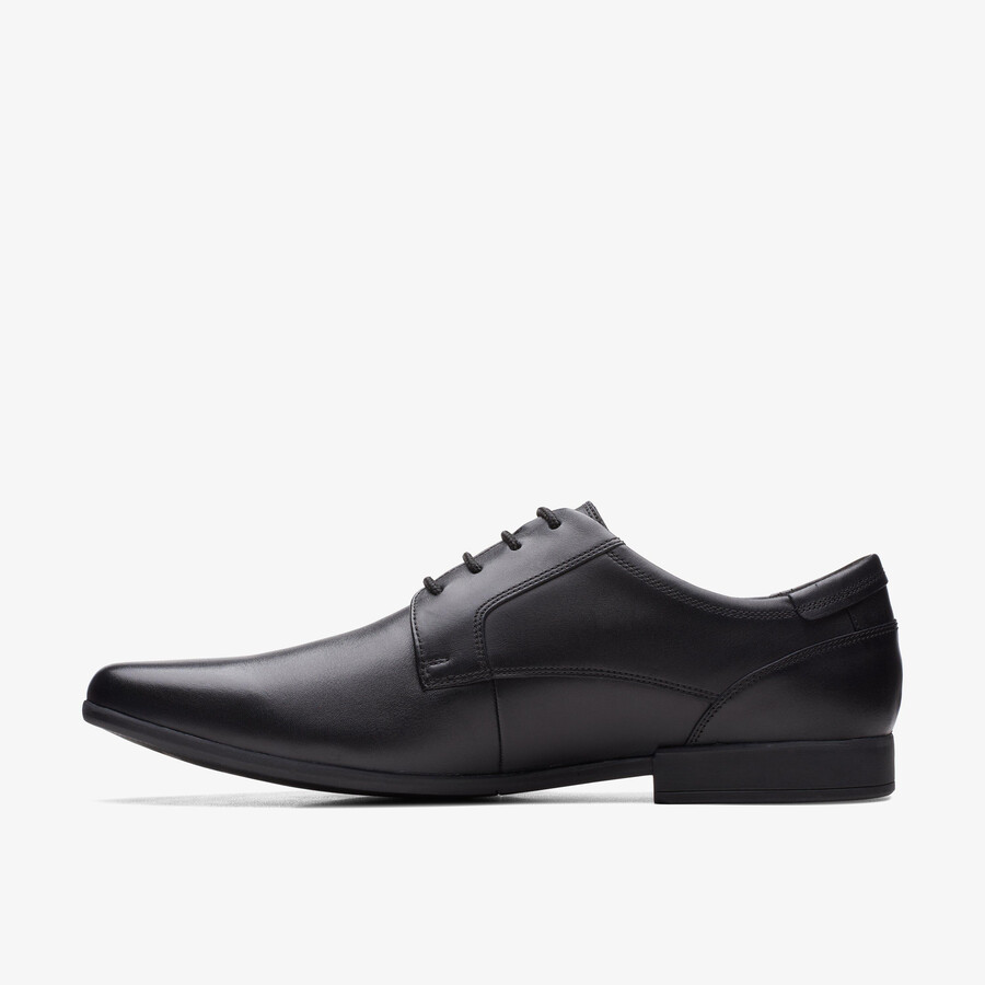 sidton lace - zwart leer