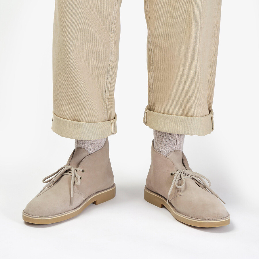 desert boot evo - zandkleurig suède
