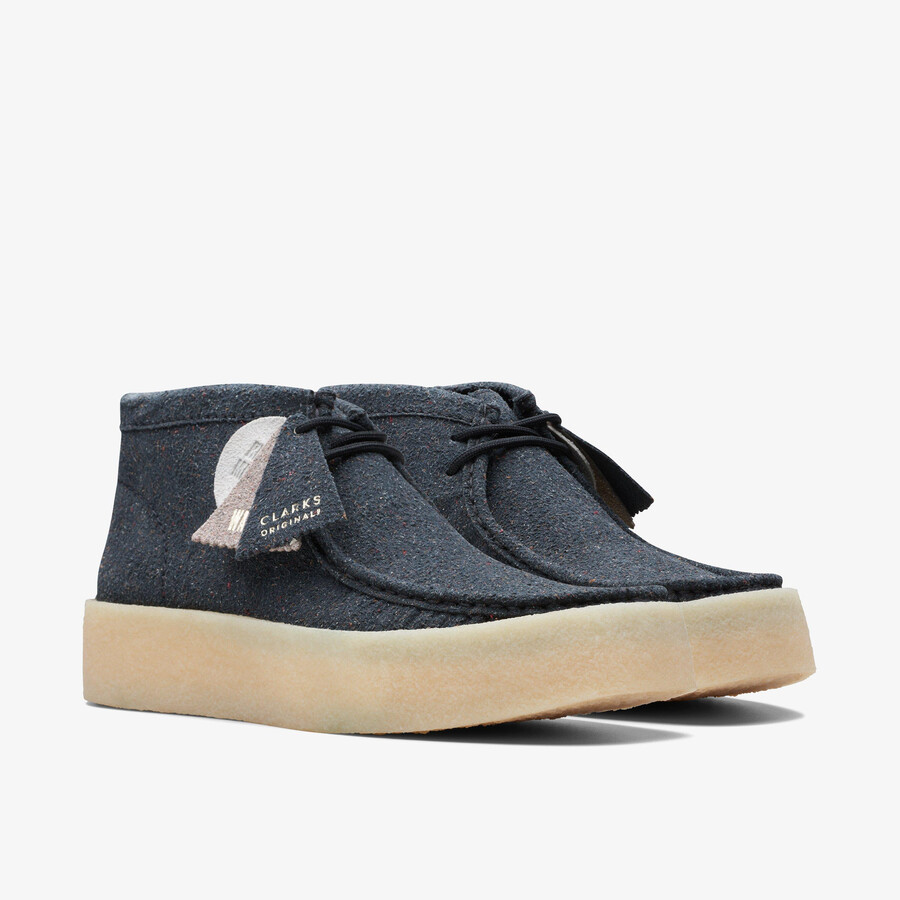 wallabee cup-laars - zwart eco-leer