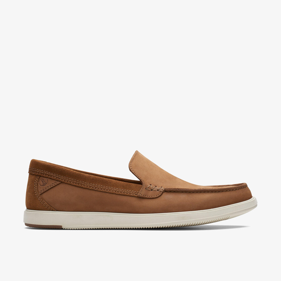 bratton loafer - donkerbruin nubuck