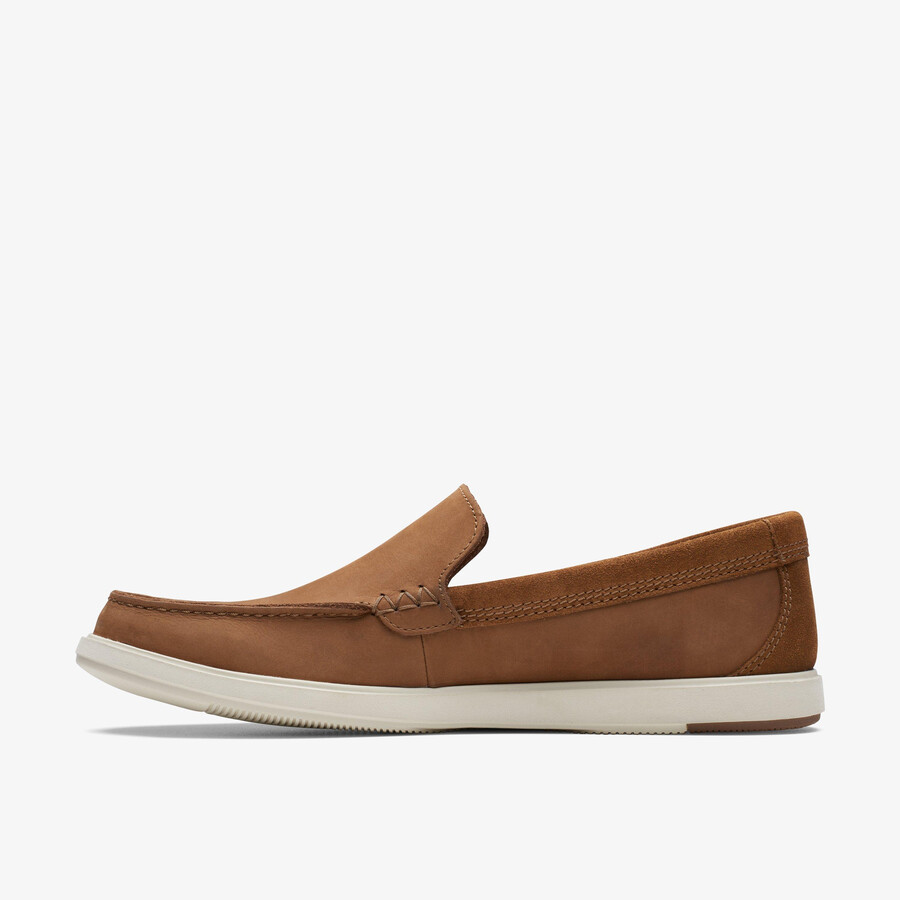 bratton loafer - donkerbruin nubuck