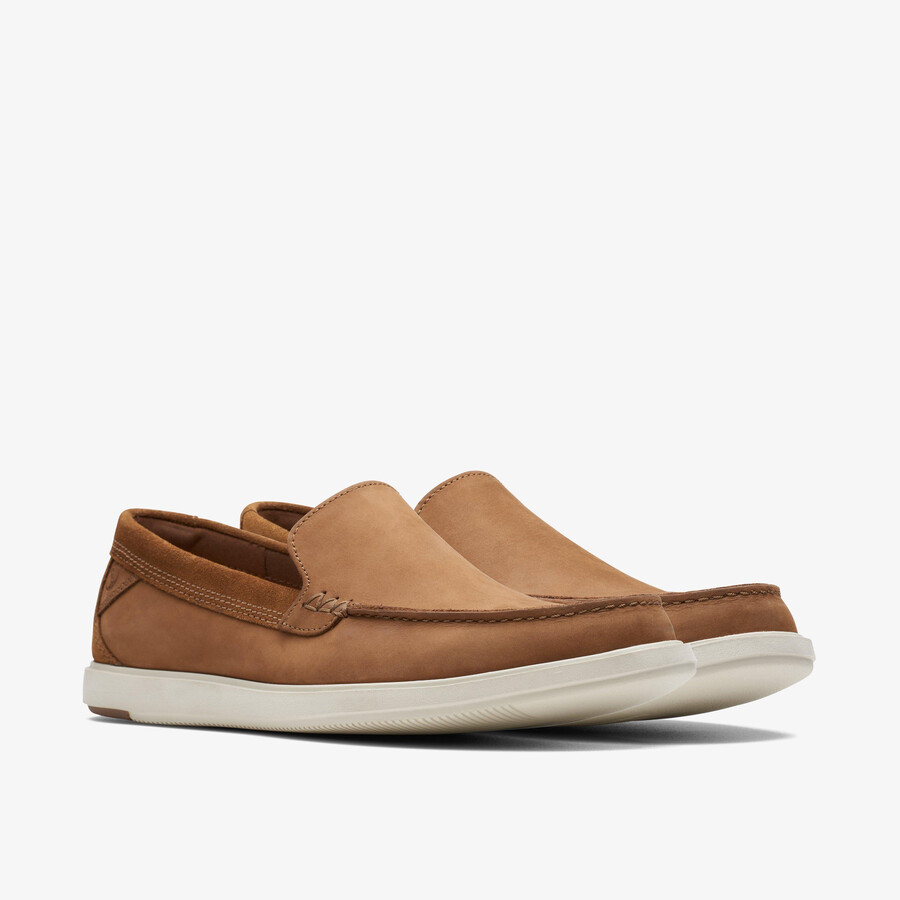 bratton loafer - donkerbruin nubuck