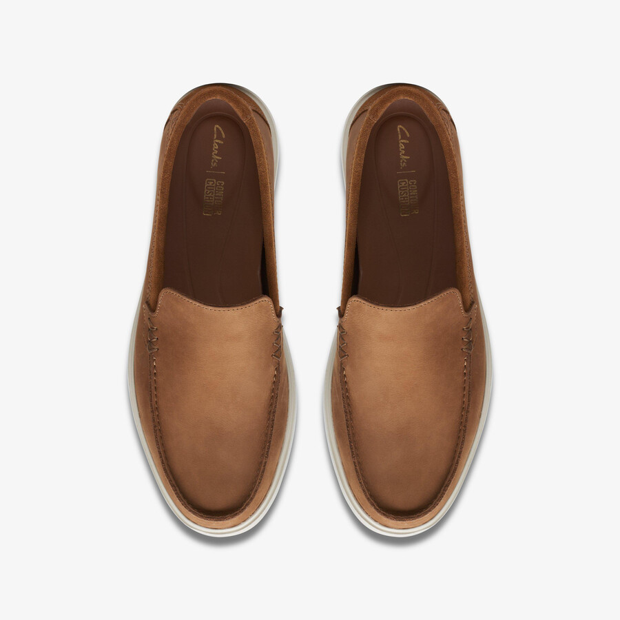 bratton loafer - donkerbruin nubuck