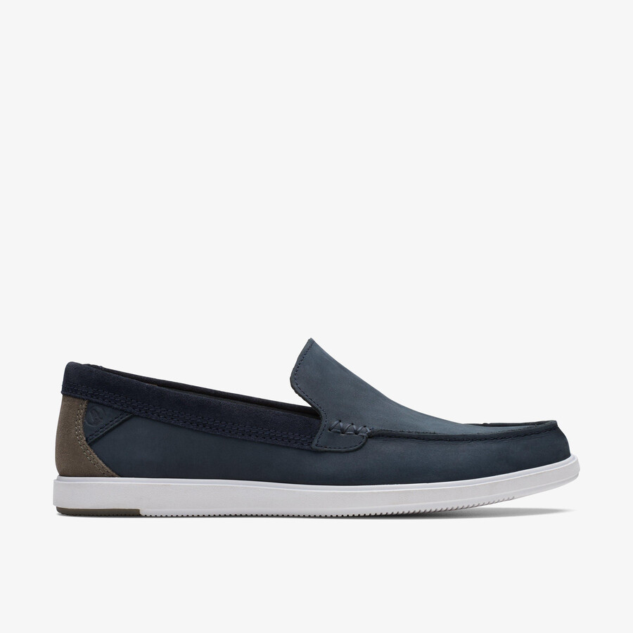 bratton loafer - marineblauw nubuck