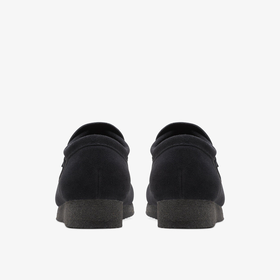 wallabee loafer - zwart suède