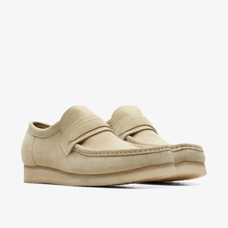 wallabee loafer - esdoorn suède