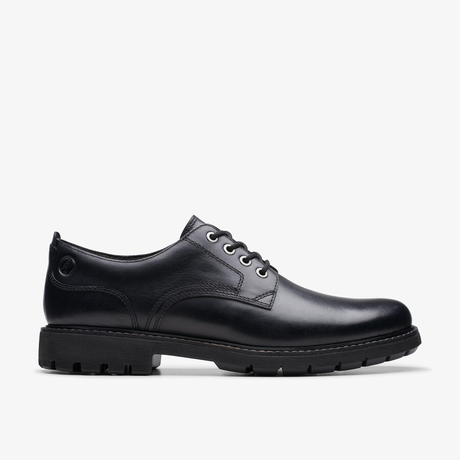 batcombe stropdas - zwart leer