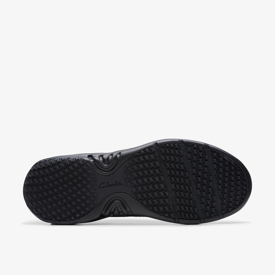 clarks pro lace - zwart leer