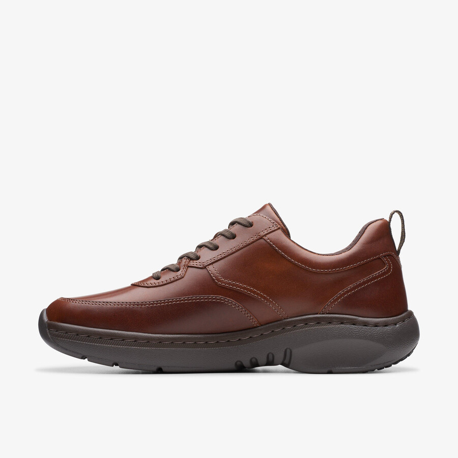 clarks pro lace - donkerbruin leer