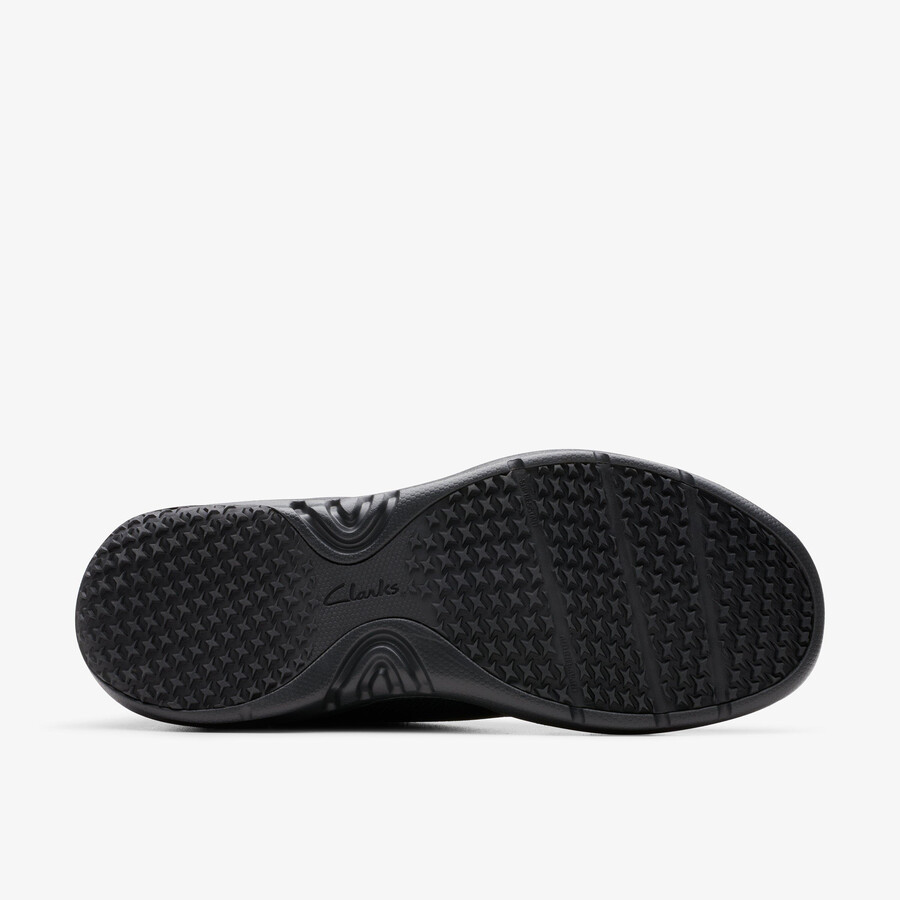 clarks pro knit - zwart